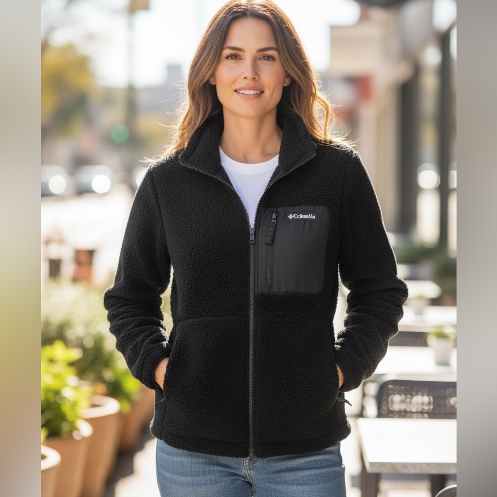 Columbia Women's Black Teddy Jacket